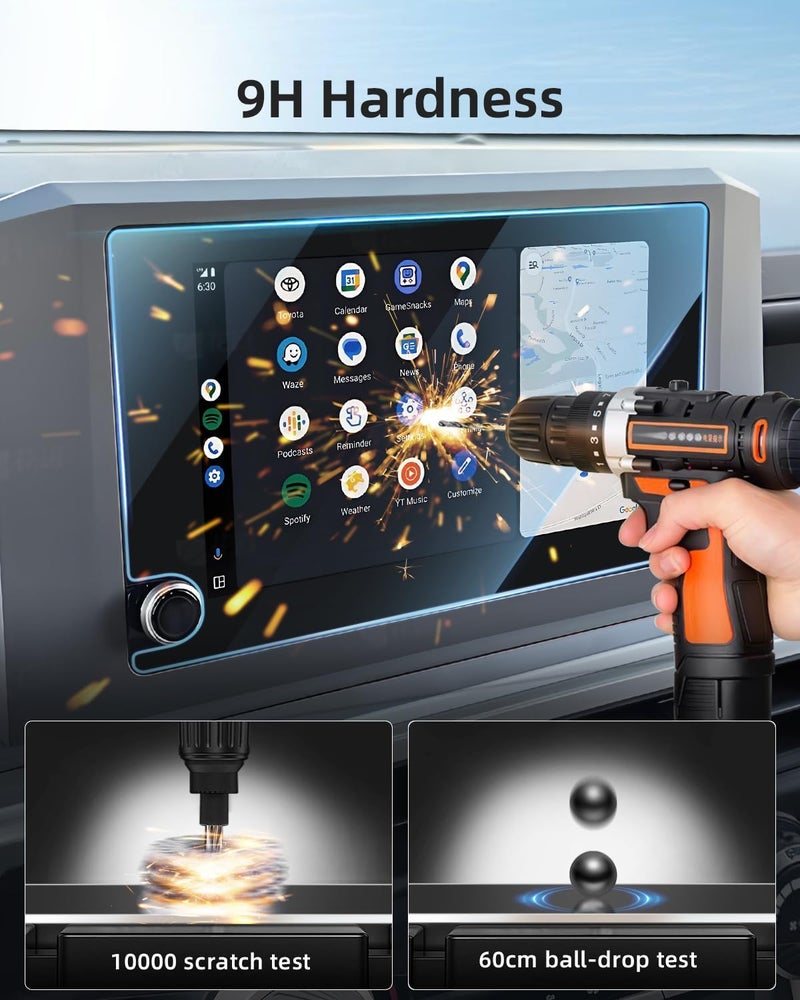 LANGBEAN Screen Protector for 2025 2024 Toyota Tacoma 8 inch Infotainment Touch Screen, HD, High Sensitivity, 9H Tempered Glass Car Screen Protector, Tacoma Accessories - Image 5